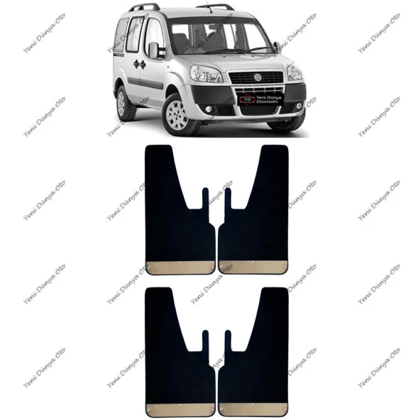Fiat Doblo D2 2006-2010 Model 4lü Krom Paçalık, Çamurluk, Tozluk FIA0SX023 ürün görseli 1