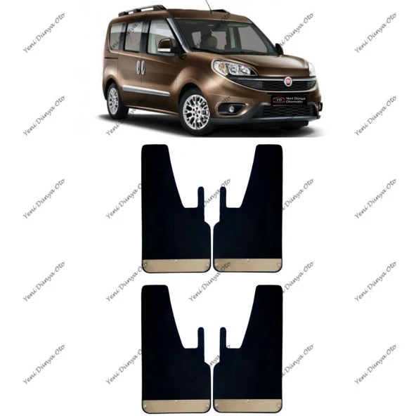 Fiat Doblo D4 2018 Sonrası 4lü Krom Paçalık, Çamurluk, Tozluk FIA0SX025 ürün görseli 1