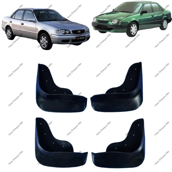 Toyota Corolla 1998-2002 4lü Paçalık Çamurluk Tozluk TYT0KX006 ürün görseli 1