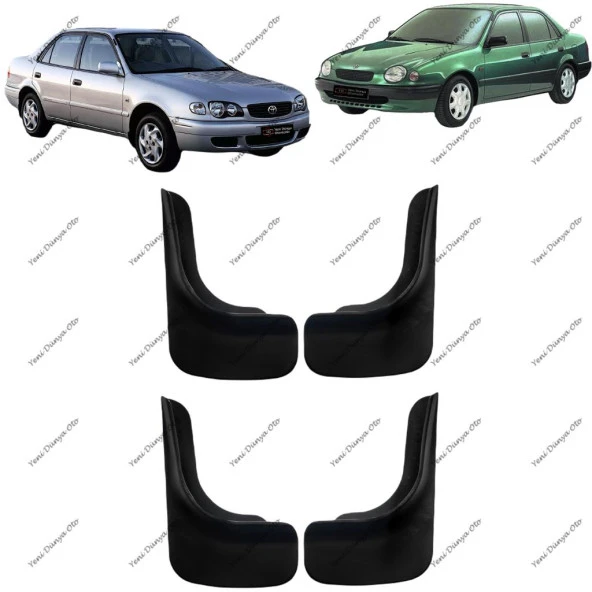Toyota Corolla 1998-2002 4lü Paçalık Çamurluk Tozluk TYT0UX006 ürün görseli 1