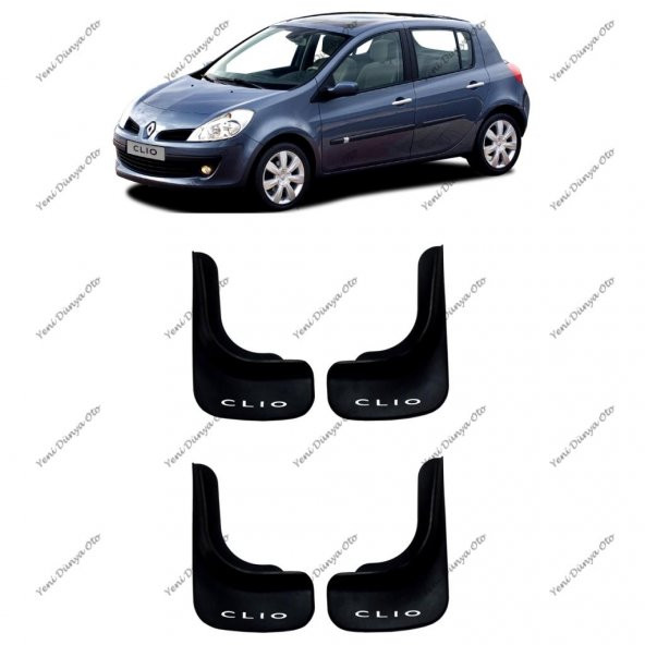 Renault Clio 3 2005-2012 4lü Paçalık, Çamurluk, Tozluk REN1UX002 ürün görseli 1