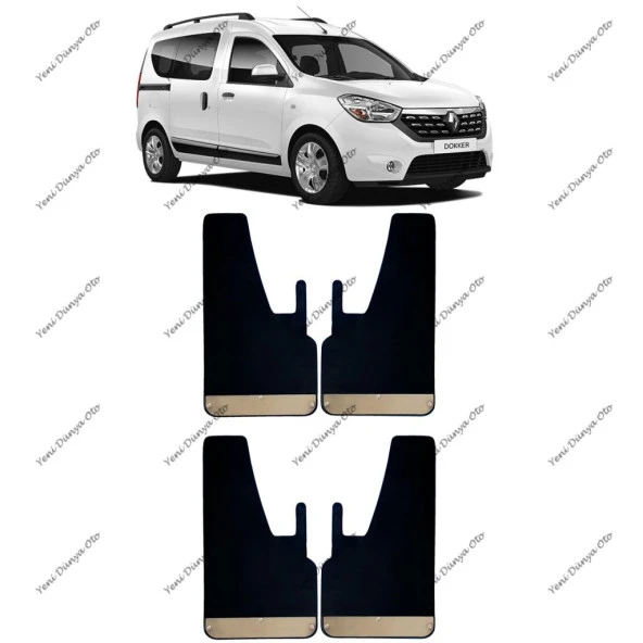 Dacia Dokker 4lü Krom Paçalık, Çamurluk, Tozluk DAC0SX011 ürün görseli 1