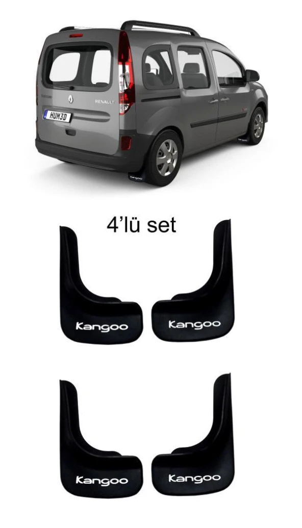 Renault Kangoo 2007 Model Sonrası 4lü Paçalık, Çamurluk, Tozluk REN1UX028 ürün görseli 1