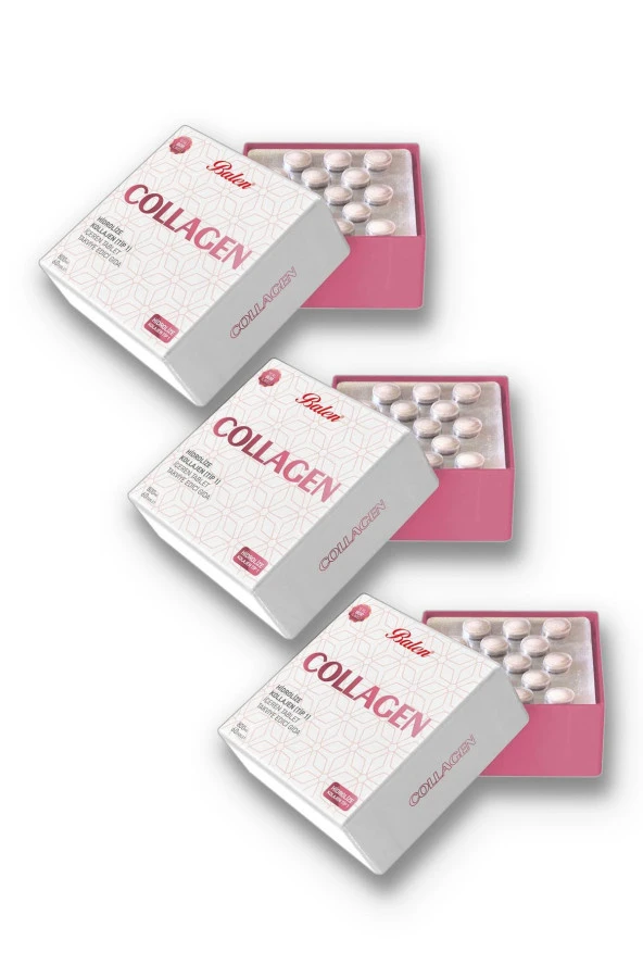 Balen Collagen Kollajen Hidrolize Tip 1 800 Mg 60 Tablet x 3 Adet ürün görseli 1
