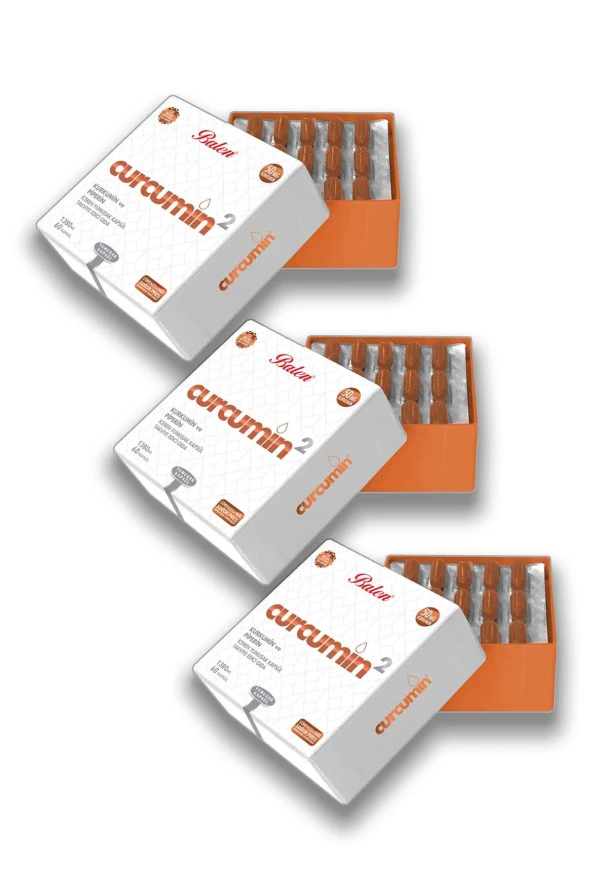 Balen Curcumin 2 - Takviye Edici Gıda 1380 Mg 60 Kapsül 3 Adet ürün görseli 1
