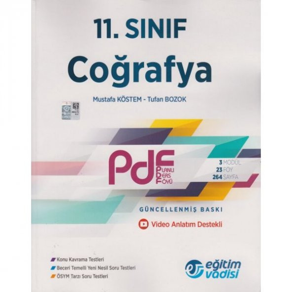 EĞİTİM VADİSİ 11.SINIF COĞRAFYA PDF ürün görseli 1