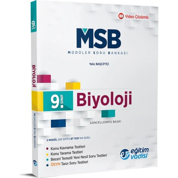 Eğitim Vadisi 9. Sınıf Modüler Soru Bankası Biyoloji ürün görseli 1