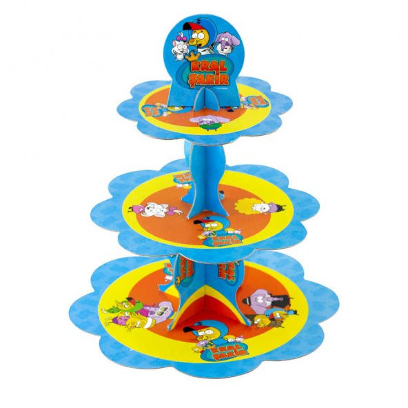 Kral Şakir Action Lisanslı Cupcake Standı ürün görseli 1