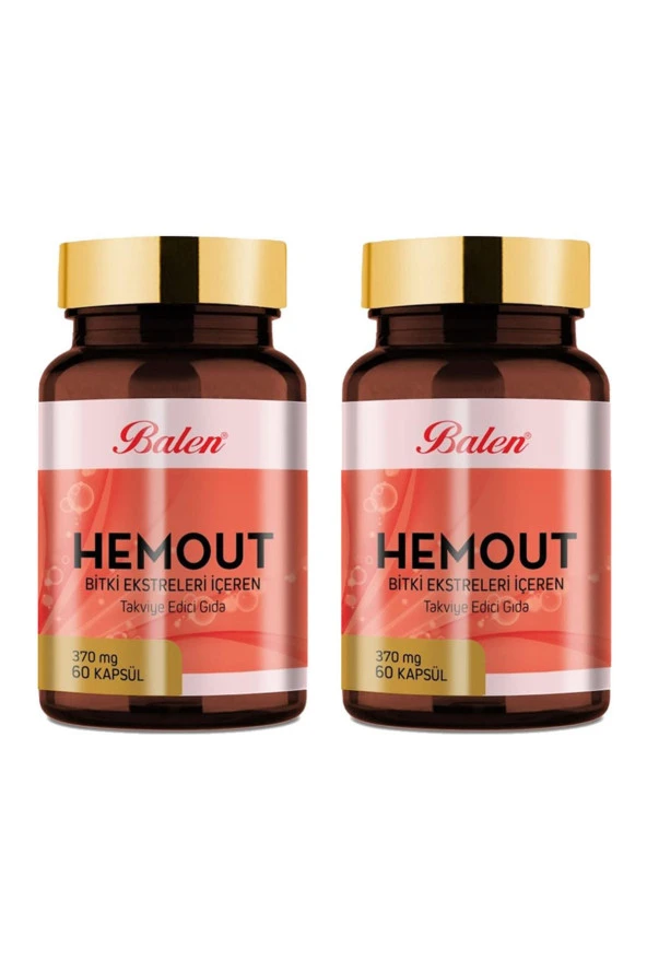 Balen Hemout Bitki Ekstreleri İçeren 370 mg 60 Kapsul x 2 Adet ürün görseli 1