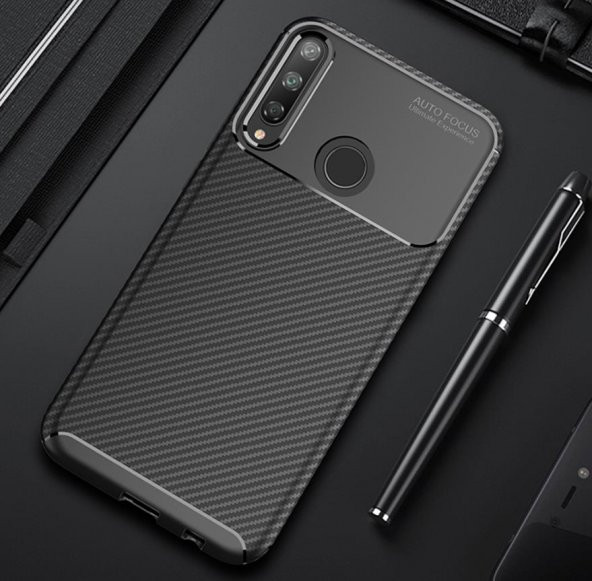 Huawei P40 Lite E Elde Kaymayan Kamera Korumalı Silikon Kılıf - Resim 4