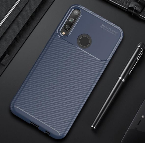 Huawei P40 Lite E Elde Kaymayan Kamera Korumalı Silikon Kılıf - Resim 5