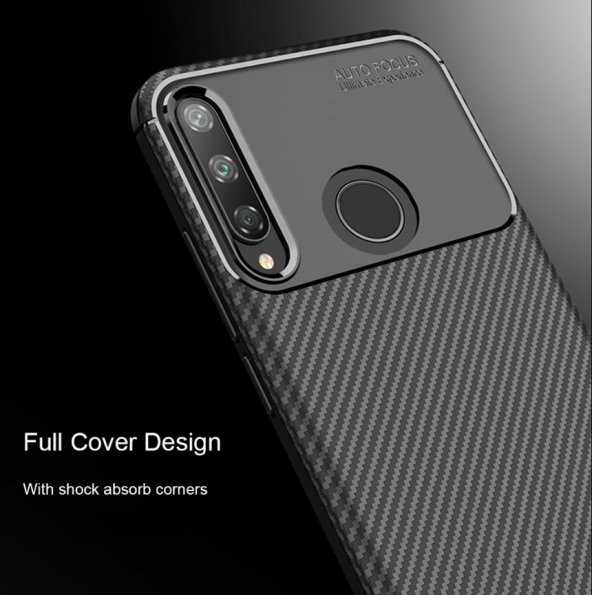 Huawei P40 Lite E Elde Kaymayan Kamera Korumalı Silikon Kılıf - Resim 7
