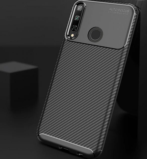 Huawei P40 Lite E Elde Kaymayan Kamera Korumalı Silikon Kılıf - Resim 8