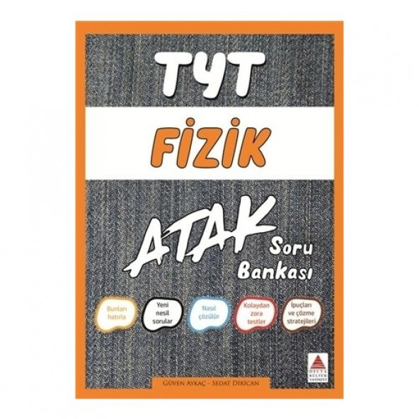 DELTA TYT FİZİK ATAK SORU BANKASI ürün görseli 1
