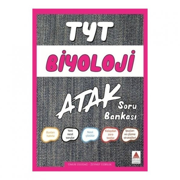 DELTA TYT BİYOLOJİ ATAK SORU BANKASI ürün görseli 1