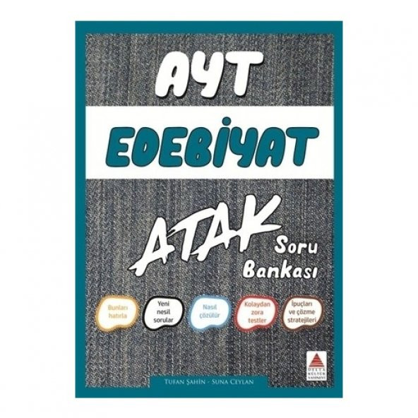 DELTA AYT EDEBİYAT ATAK SORU BANKASI ürün görseli 1