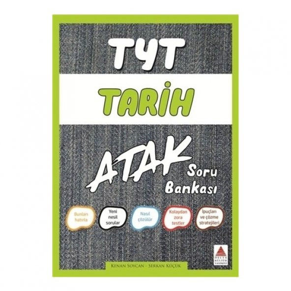 DELTA TYT TARİH ATAK SORU BANKASI ürün görseli 1