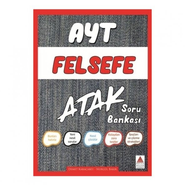 Delta Ayt Felsefe Atak Soru Bankası ürün görseli 1