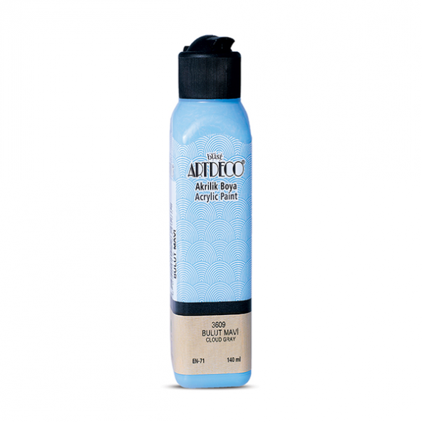 Artdeco Akrilik Boya 140 ML Bulut Mavi 070R-3609 ürün görseli 1