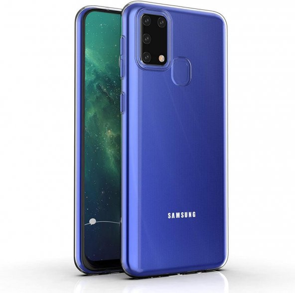 Galaxy M31 Kamera Korumalı İnce Esnek Sararmaz Şeffaf Kılıf ürün görseli 1