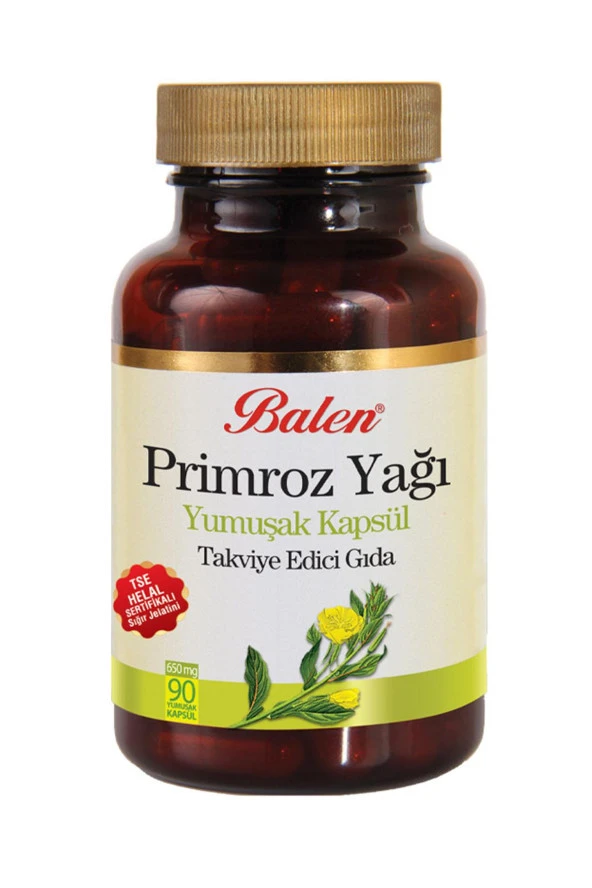 Balen Primroz Çiçeği Yağı 650 Mg 90 Kapsül ürün görseli 1