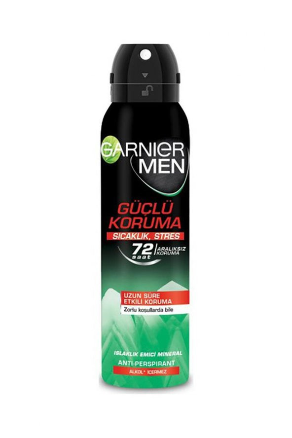 Garnıer Men Deodorant 150ml Güçlü Koruma Sıcaklık,Stres ürün görseli 1