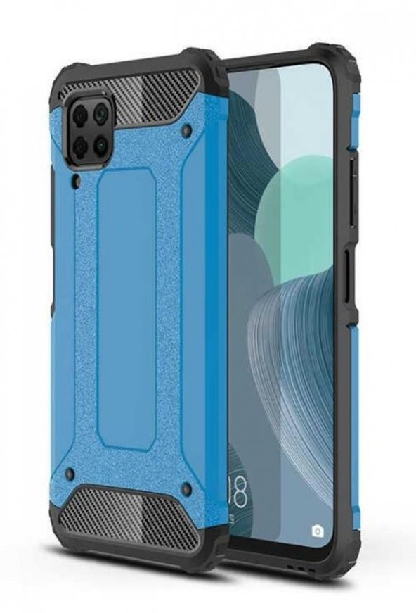 Huawei P40 Lite Kamera Korumalı Armor Hybrid Zırh Koruma Kılıf ürün görseli 1
