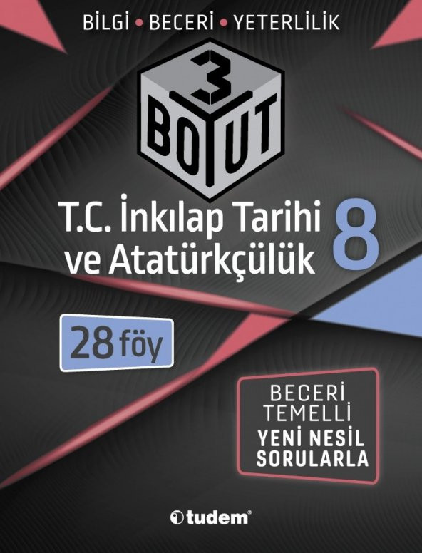 TUDEM 8.SINIF T.C.İNK.TARİHİ 3 BOYUT ürün görseli 1