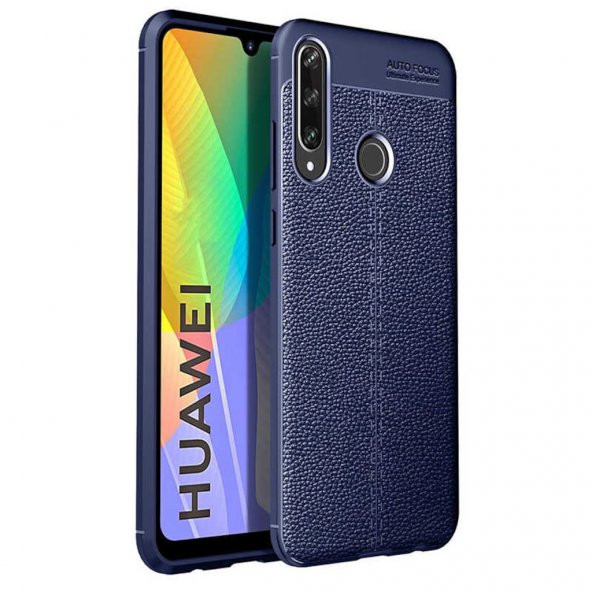 P40 Lite E Deri Desenli Kamera Korumalı Silikon Kılıf ürün görseli 1