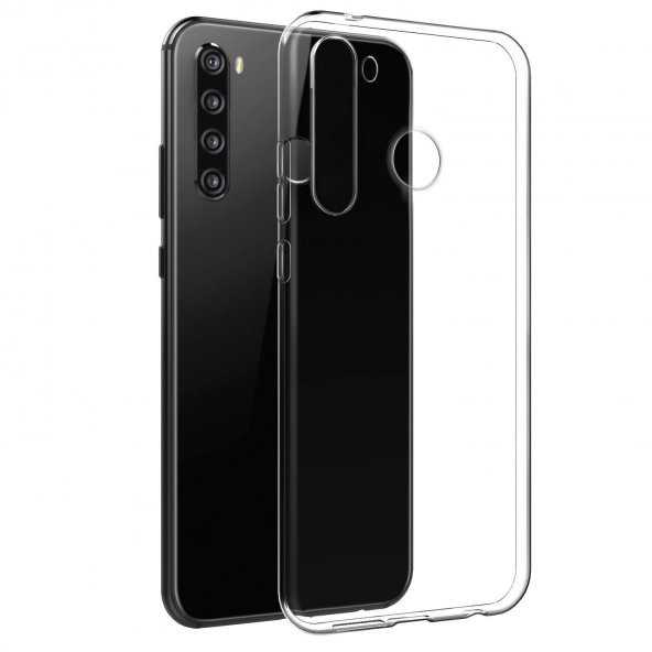Samsung Galaxy A21 (A215) Kılıf FitCase Toz Koruma Tıpalı Şeffaf Arka Kapak ürün görseli 1