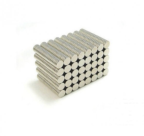 Neodyum Mıknatıs Silindir 6x1mm x 10 adet ürün görseli 1