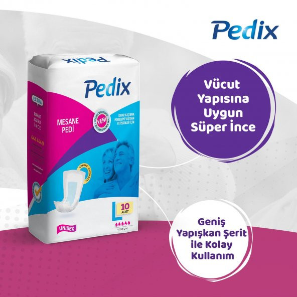 PEDİX MESANE PEDİ UNISEX BÜYÜK BOY LARGE (L) 10 ADET ürün görseli 1