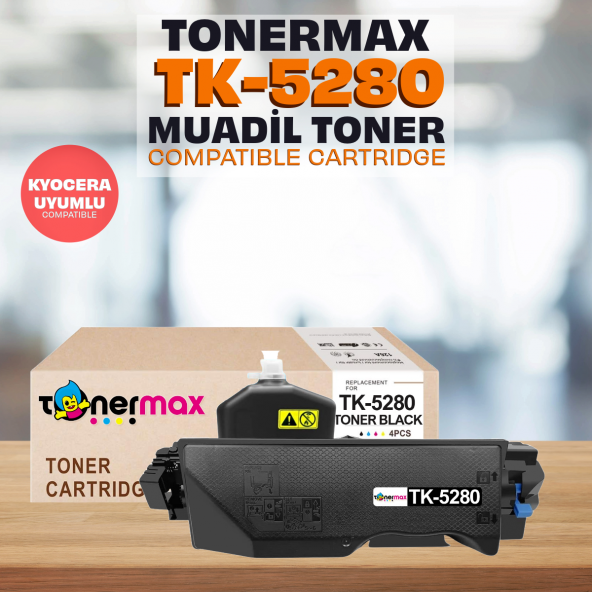 Kyocera Ecosys P6235cdn Muadil Toner Siyah /TK-5280 ürün görseli 1