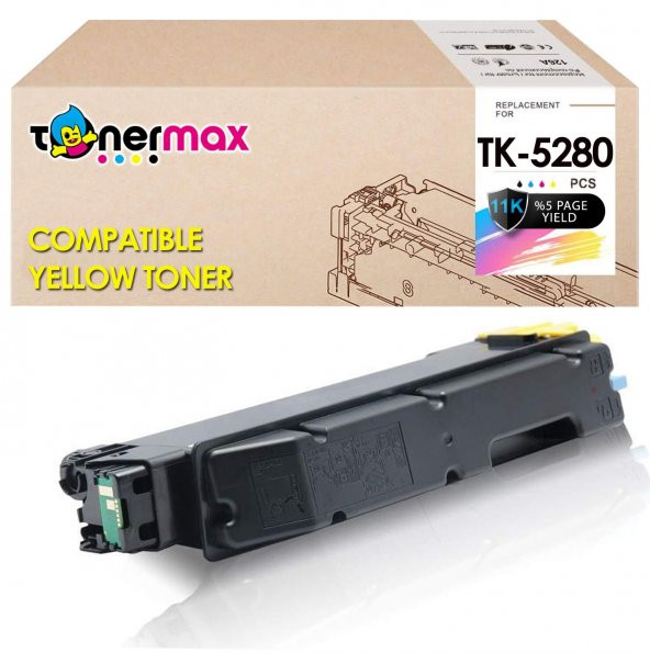 Kyocera TK-5280 Muadil Toner Sarı - Resim 4