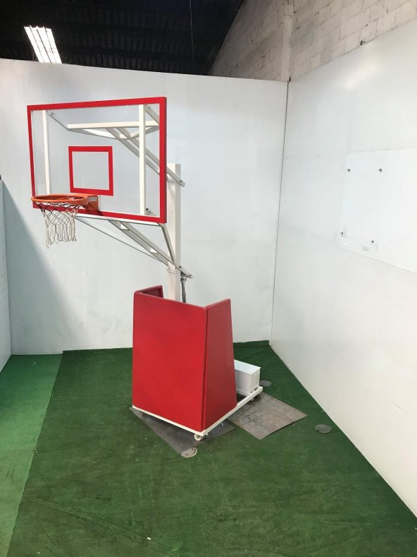 Adelinspor Seyyar Basketbol Potası Yükseklik Ayarlı 10 mm Cam ürün görseli 1