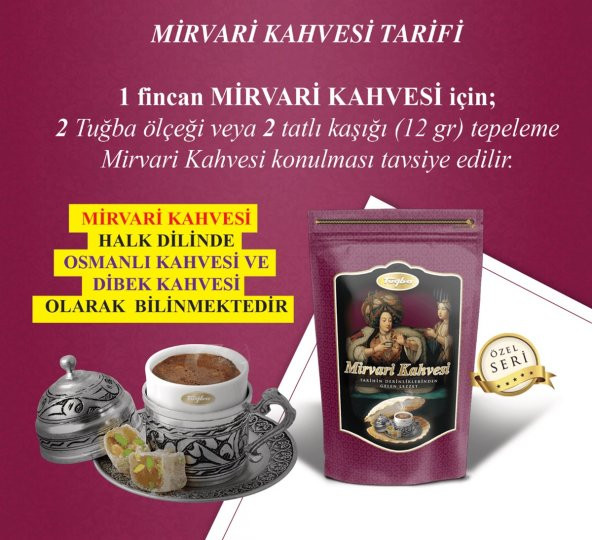 Tuğba Mirvari Kahvesi Metal Kutu 300 gr - Resim 2