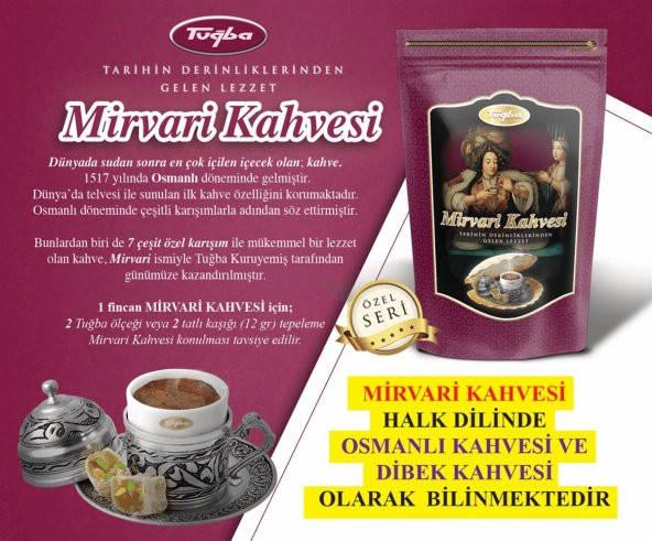 Tuğba Mirvari Kahvesi Metal Kutu 300 gr - Resim 3