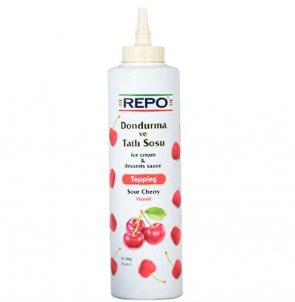 Repo Vişne Aromalı Topping Dondurma ve Tatlı Sosu 1 KG ürün görseli 1