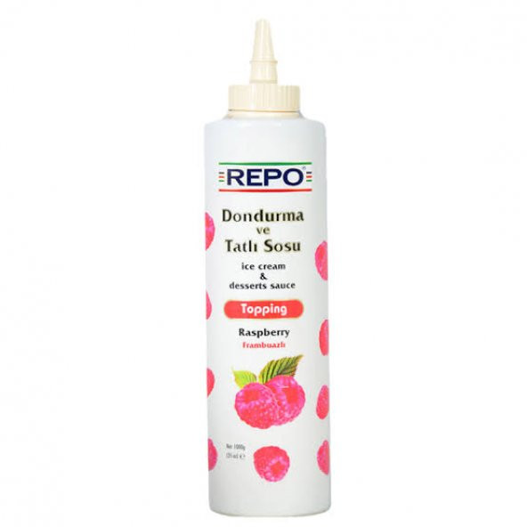 Repo Frambuaz Aromalı Topping Dondurma ve Tatlı Sosu 1 KG ürün görseli 1