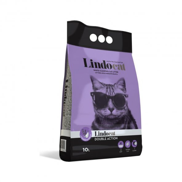 Lindo Cat Lavanta Kokulu İnce Kedi Kumu 10 Lt. ürün görseli 1