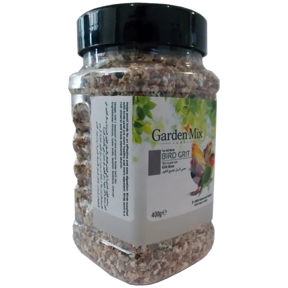 GARDENMİX PLATİN GRİT KUŞ KUMU 400G ürün görseli 1