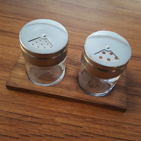 Paşabahçe 43880 Basic 2'li Metal Kapaklı Tuzluk - Resim 9
