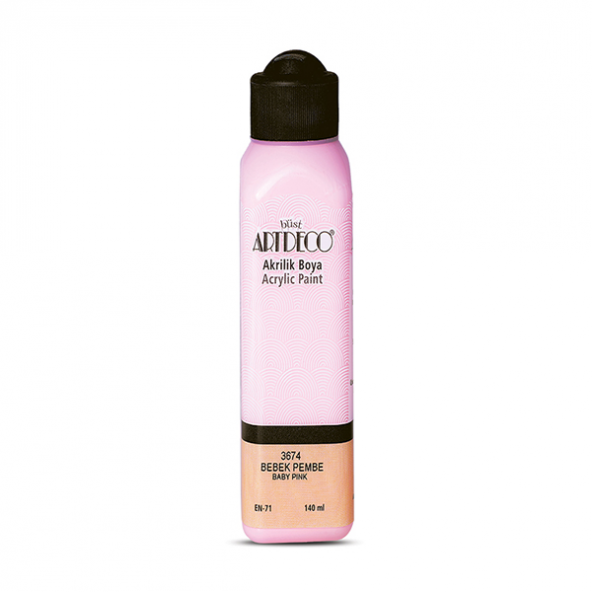 Artdeco Akrilik Boya 140 ML Bebek Pembe 070R-3674 ürün görseli 1