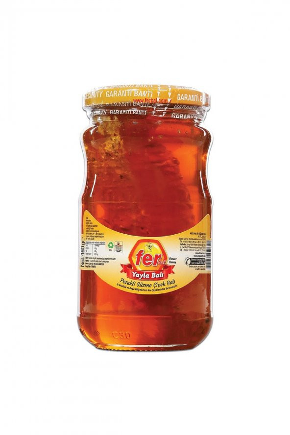 FER PETEKLİ YAYLA SÜZME ÇİÇEK BALI 460 GR ürün görseli 1