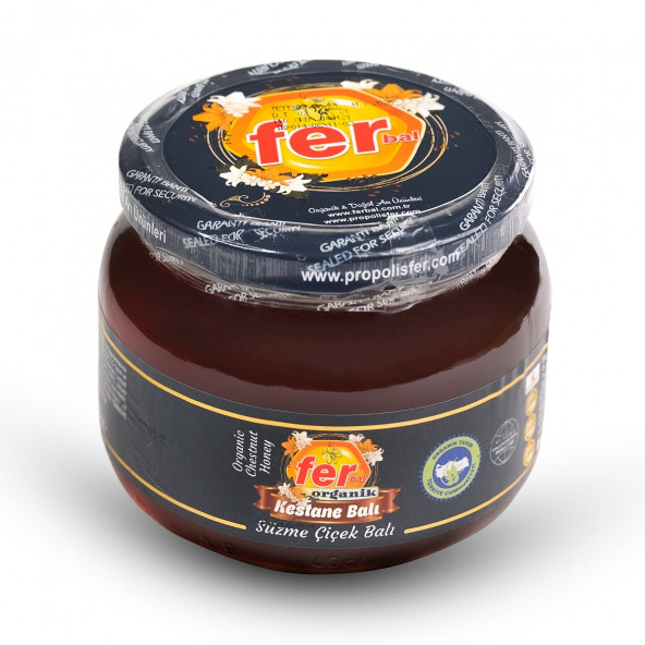 FER ORGANİK KESTANE SÜZME ÇİÇEK BALI 450 GR ürün görseli 1