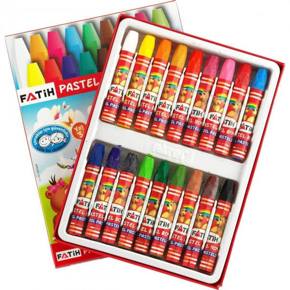 Fatih Pastel Boya Karton Kutu 18 Renk 50330 ürün görseli 1