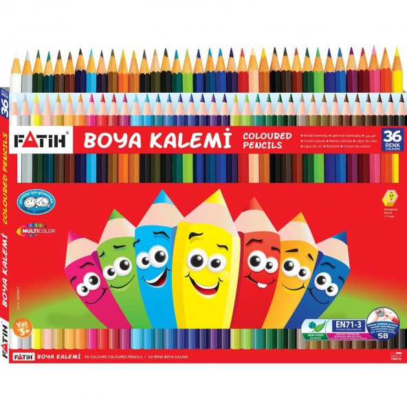 Fatih Kuru Boya Karton Kutu Tam Boy 36 Renk 33245 ürün görseli 1