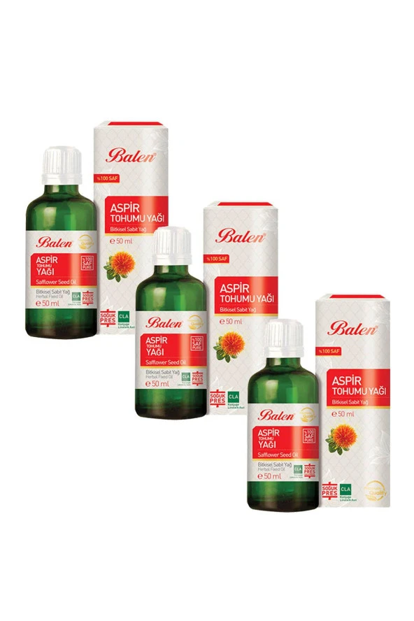 Balen Aspir Tohumu Yağı (Soğuk Pres) 50 ml 3 Adet ürün görseli 1