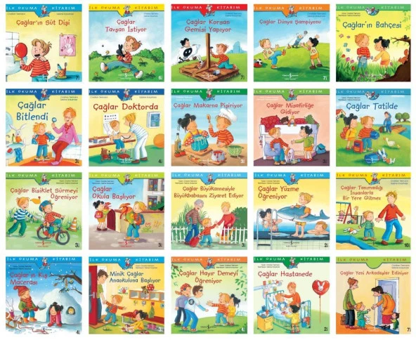 Okul Öncesi İlk Kitabım Çağlar Serisi 20 Kitap Set ürün görseli 1