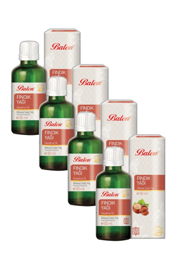 Balen Fındık Yağı Soğuk Pres 50 ml 4 Adet ürün görseli 1
